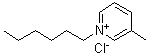 结构式 CAS# 916730-40-0, 1-己基-3-甲基吡啶鎓氯化物