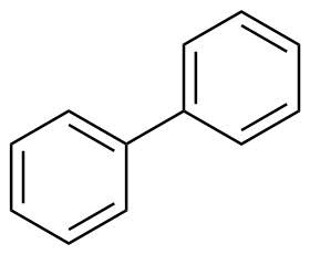 Biphenyl molecular structure (CAS 92-52-4)