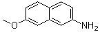 结构式 CAS# 92287-46-2, 2-氨基-7-甲氧基萘