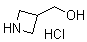 3-Azetidinemethanol hydrochloride molecular structure (CAS 928038-44-2)