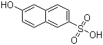 structure of CAS# 93-01-6, 6-Hydroxynaphthalene-2-sulphonic acid;2-Naphthol-6-sulfonic acid; 6-Hydroxy-2-naphthalenesulfonic acid