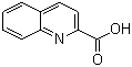 structure of CAS# 93-10-7, Quinaldic acid;2-Quinolinecarboxylic acid; Quinoline-2-carboxylic acid
