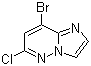 structure of CAS# 933190-51-3, 8-Bromo-6-chloroimidazo[1,2-b]pyridazine