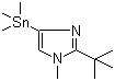 结构式 CAS# 936718-20-6, 2-叔丁基-1-甲基-4-(三甲基锡烷基)-1H-咪唑
