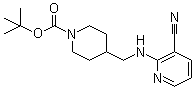 4-[[(3-Cyano-2-pyridinyl)amino]methyl]-1-piperidinecarboxylic acid tert-butyl ester molecular structure (CAS 939986-22-8)