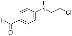 4-((2-Chloroethyl)(methyl)amino)benzaldehyde molecular structure (CAS 94-31-5)