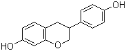 structure of CAS# 94105-90-5, (±)-Equol;3,4-Dihydro-3-(4-hydroxyphenyl)-2H-1-benzopyran-7-ol; 7,4'-Homoisoflavane; NV 07alpha