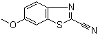 结构式 CAS# 943-03-3, 2-氰基-6-甲氧基苯并噻唑