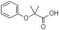 2-Methyl-2-phenoxypropanoic acid molecular structure (CAS 943-45-3)