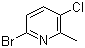 结构式 CAS# 944317-27-5, 6-溴-3-氯-2-甲基吡啶
