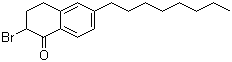 结构式 CAS# 945632-77-9, 2-溴-3,4-二氢-6-辛基-1(2H)-萘酮