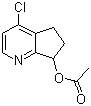 4-Chloro-6,7-dihydro-5H-cyclopenta[b]pyridin-7-yl acetate molecular structure (CAS 945666-87-5)