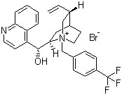 结构式 CAS# 95088-20-3, N-(4-三氟甲基苄基)辛可宁溴化物