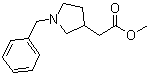 结构式 CAS# 95274-12-7, 1-苄基-3-吡咯烷乙酸甲酯