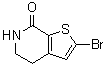 结构式 CAS# 960289-03-6, 2-溴-5,6-二氢-4H-噻吩并[2,3-c]吡啶-7-酮
