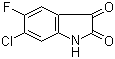 6-氯-5-氟靛红分子结构 (CAS 96202-57-2)