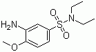 structure of CAS# 97-35-8, Fast Red ITR;Azoic Diazo No. 42; 3-Amino-N,N-diethyl-4-methoxybenzenesulphonamide