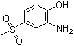 2-Amino-4-(methylsulfonyl)phenol molecular structure (CAS 98-30-6)