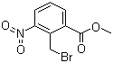 结构式 CAS# 98475-07-1, 2-溴甲基-3-硝基苯甲酸甲酯
