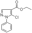 结构式 CAS# 98534-76-0, 5-氯-1-苯基吡唑-4-甲酸乙酯