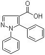 结构式 CAS# 98700-53-9, 1,5-二苯基-1H-吡唑-4-甲酸