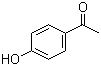 structure of CAS# 99-93-4, 4'-Hydroxyacetophenone;1-(4-Hydroxyphenyl)ethanone; 4-Acetylphenol; p-Hydroxyacetophenone
