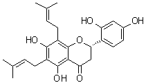 结构式 CAS# 99119-72-9, 苦参酚 E