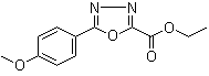 结构式 CAS# 99367-44-9, 5-(4-甲氧基苯基)-1,3,4-恶二唑-2-羧酸乙酯