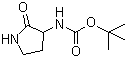 3-Boc-氨基吡咯烷-2-酮分子结构 (CAS 99780-97-9)